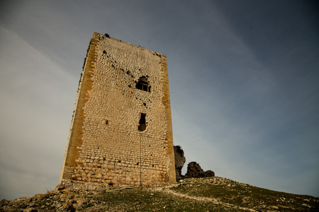 废墟这是马拉加省最大的星城堡马拉加提巴星古摩尔城堡遗址星在马拉加
