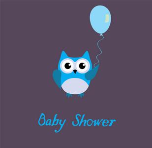 婴儿淋浴猫头鹰