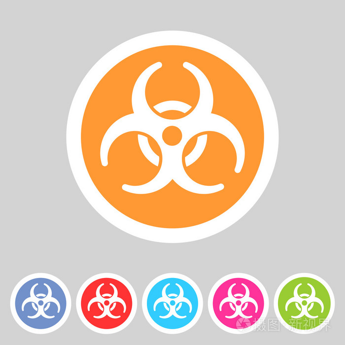 生化危机平面图标徽章