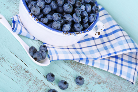 美味成熟的蓝莓