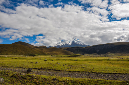 厄瓜多尔科托帕希火山国家公园的火山