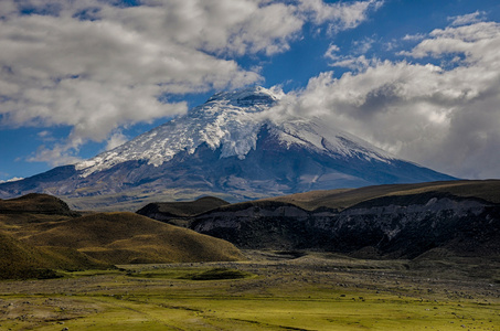 厄瓜多尔科托帕希火山国家公园的火山