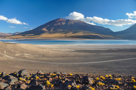 火山武与风景的南 b sur 利佩斯