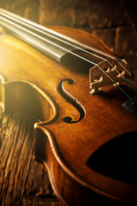 复古风格的小提琴
