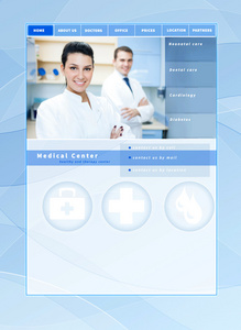 医疗网站模板图片
