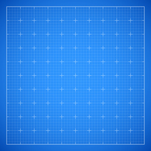 正方形网格蓝色的正方形网格蓝图照片