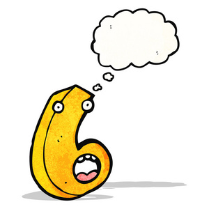 卡通数字六照片