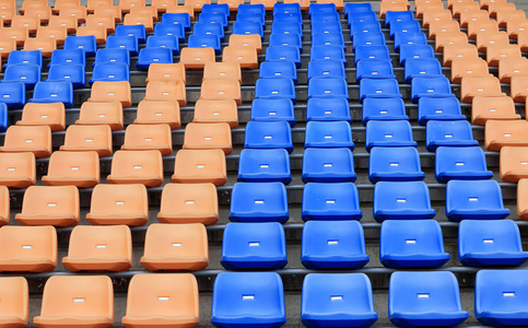 体育足球体育场座位照片