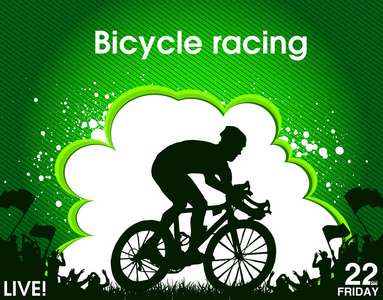 自行车赛车海报