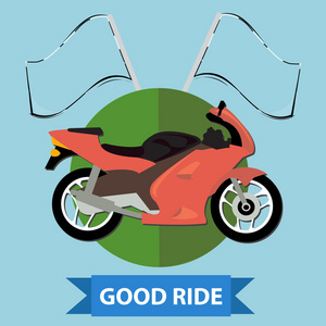 体育赛车摩托车图标