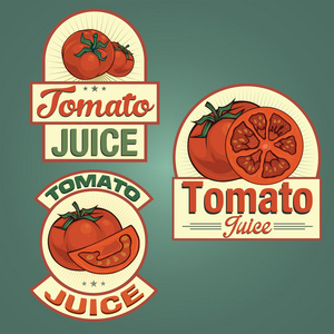 番茄汁标签集