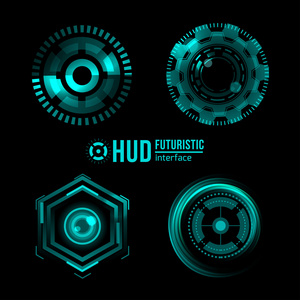 未来派 hud 界面元素