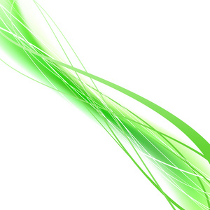 绿色生态旋风线条文件夹概念