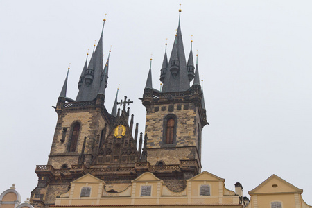 在太原，布拉格，捷克共和国前圣母教堂