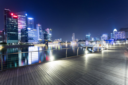 繁荣的城市的夜景