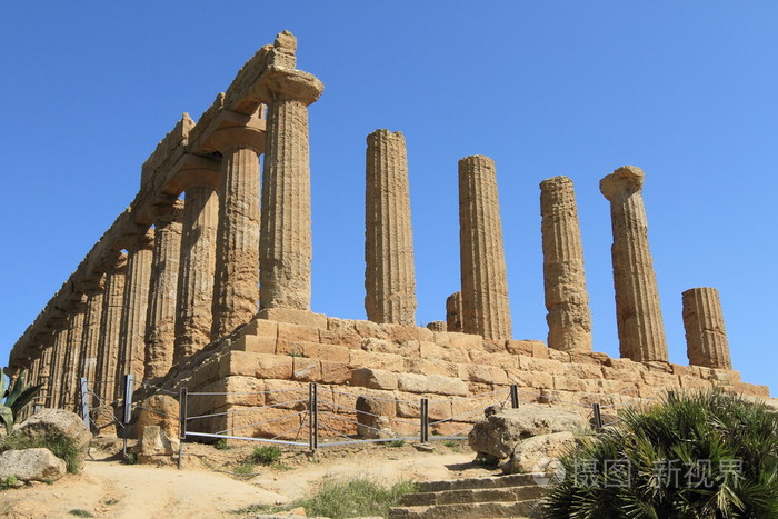 谷的寺庙在阿格里真托的古代遗址