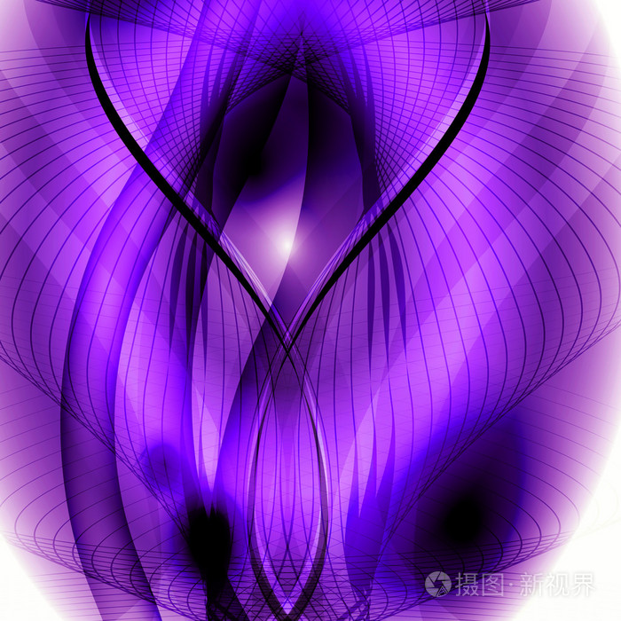 抽象的淡紫色线曲线背景