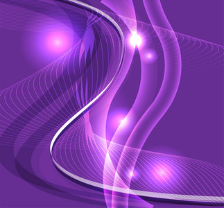 波线爆裂紫色背景矢