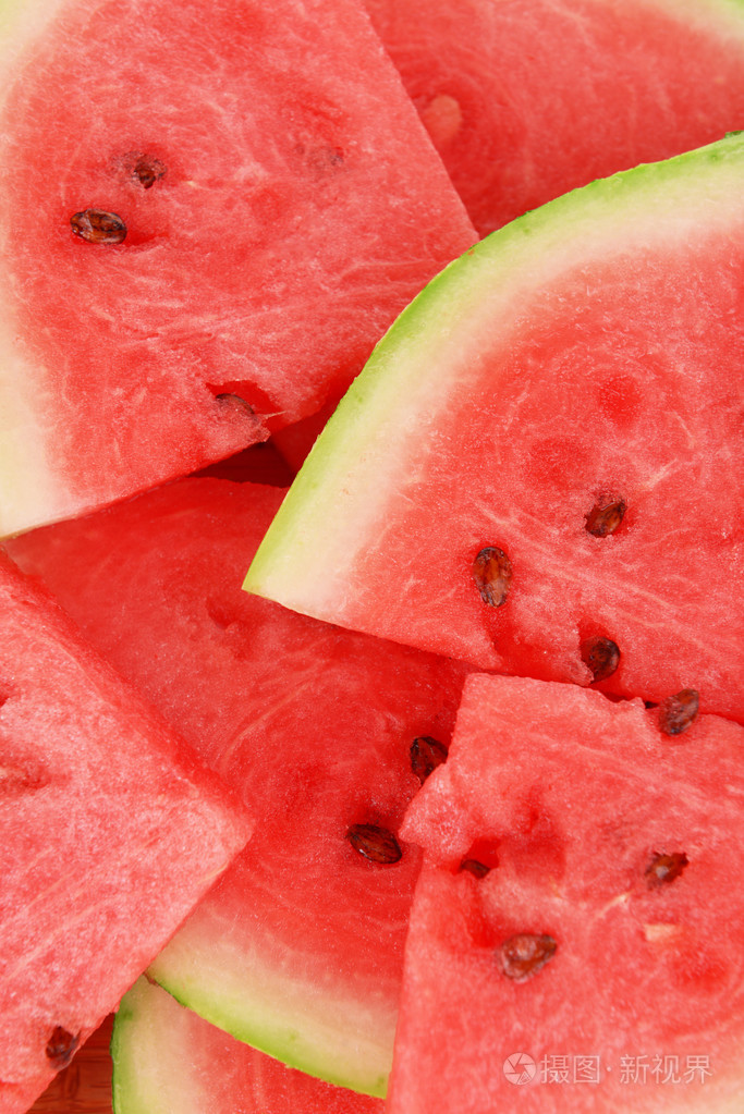 切片的西瓜关门