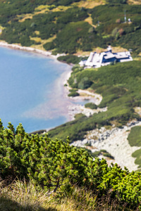 在高塔特拉山，波兰 5 湖泊流域夏季