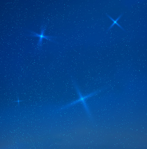蓝色的向量晚上与明星 skyes 的说法