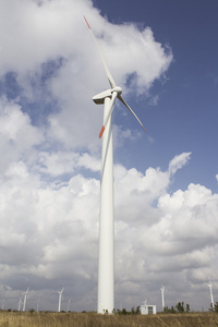 风电场的风力涡轮机