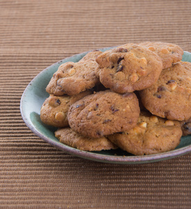 choklad chips cookies p bakgrund