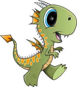 可爱的绿龙图片