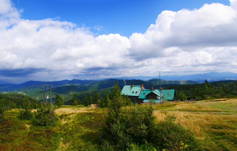 山的美丽全景