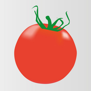 矢量绘图的红番茄