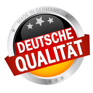 Button with Banner DEUTSCHE QUALITT