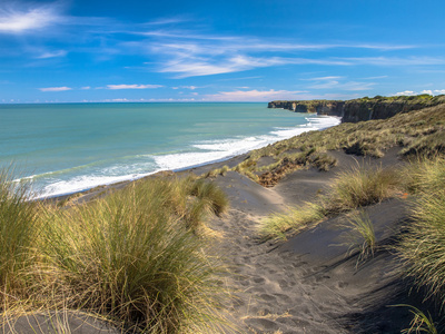 黑沙海滩附近新普利茅斯新西兰