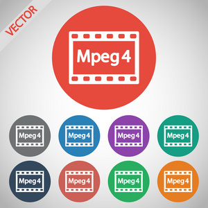 mpeg 4 视频图标