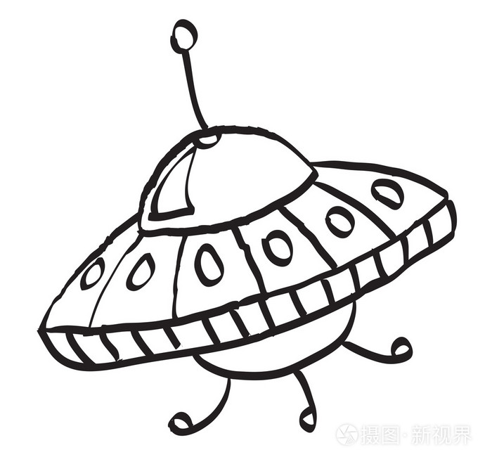 动漫ufo插画-正版商用图片1grp0j-摄图新视界