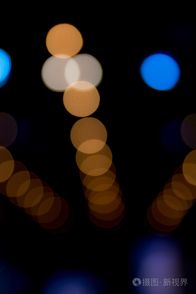 模糊的灯光作为抽象的背景