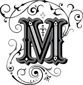 字母m的各种艺术字体图片