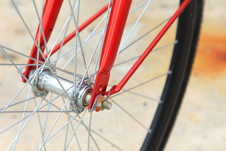 自行车轮胎的细节