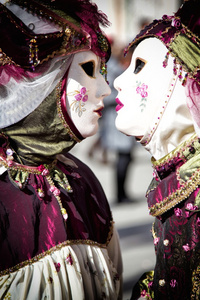 威尼斯狂欢节面具图片