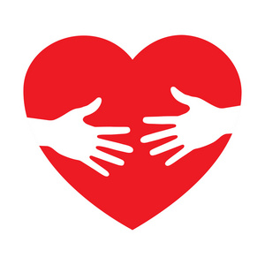 心脏图标用关爱的手照片