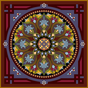 中东经典方巾图案图片