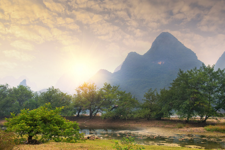 风景在阳朔桂林，中国