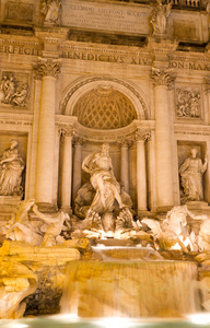 fontana di trevi，罗马，意大利