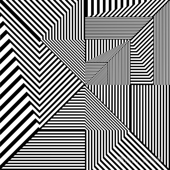 黑白相间的花纹矢量