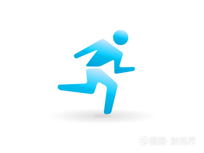 图标的跑步的人