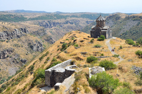亚美尼亚 tsahats kar 修道院 10 世纪的教堂