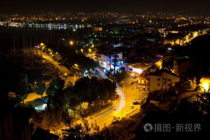 安卡拉土耳其的夜景