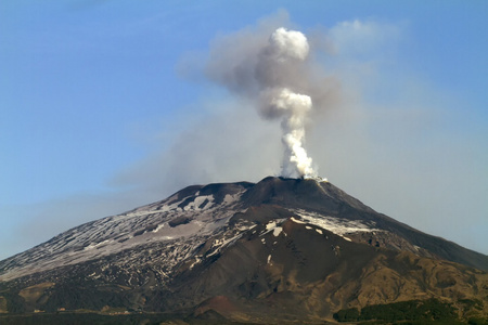 火山火山的火山灰