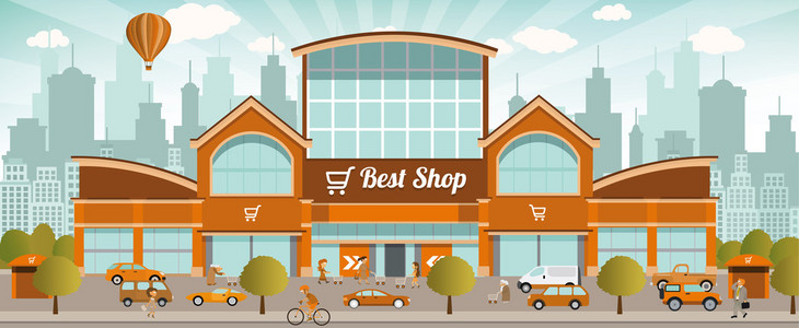 在城市购物中心