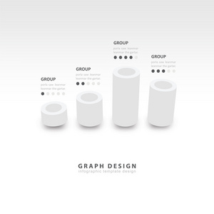 矢量缸图 3d 图形模板白色颜色