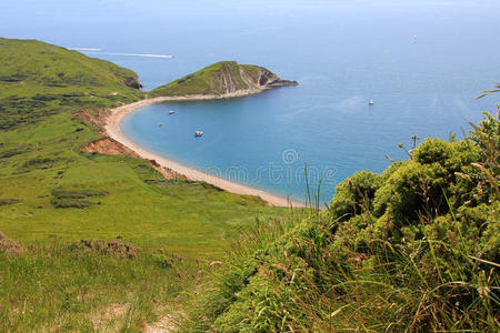 沃巴罗湾，沙滩，多塞特